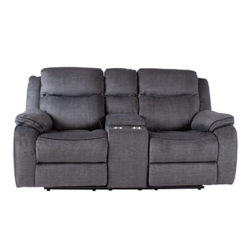 Recliner-sohva Iskmar 2-istuttava manuaalisella mekanismilla - harmaa - Huonekalut - Sohva - Mekanismisohva - 2 istuttava mekanismisohva