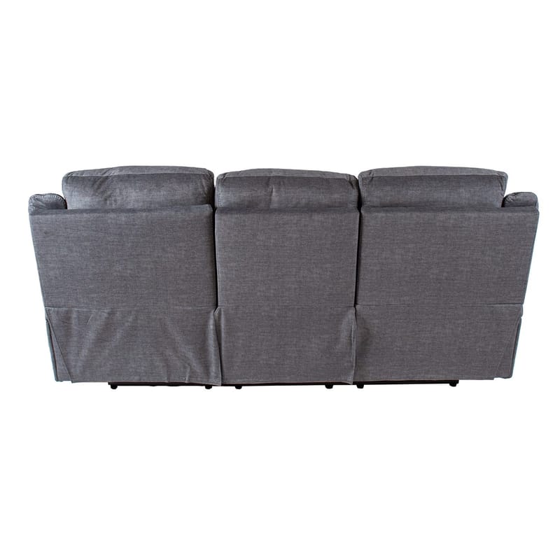Recliner-sohva Iskmar 3-istuttava manuaalisella mekanismilla - Harmaa - Huonekalut - Sohva - Mekanismisohva - 3 istuttava mekanismisohva