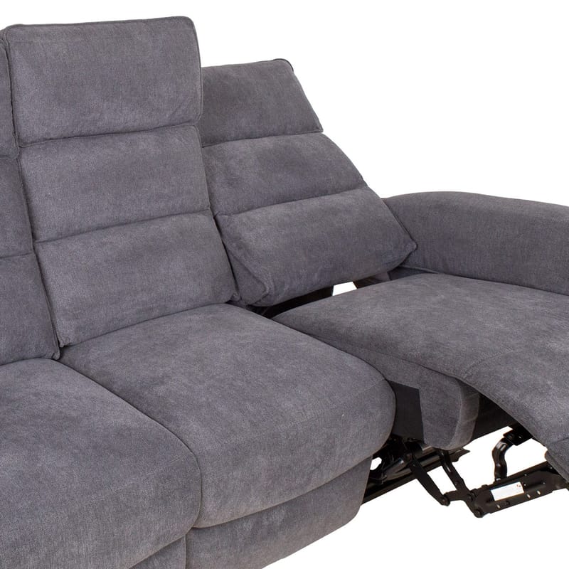 Recliner-sohva Mörvik 3-istuttava sähköisellä mekanismilla - sinertävänharmaa - Huonekalut - Sohva - Mekanismisohva - 3 istuttava mekanismisohva