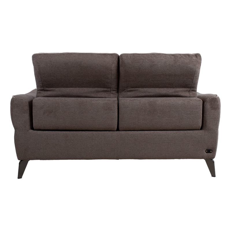 Recliner-sohva Nordan 2-istuttava sähköinen - vaaleanruskea, jossa beige tere - Huonekalut - Sohva - Mekanismisohva - 2 istuttava mekanismisohva