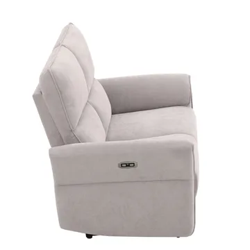 Recliner-sohva Ravdal 2-istuttava sähköisellä mekanismilla - harmaa - Huonekalut - Sohva - Mekanismisohva - 2 istuttava mekanismisohva