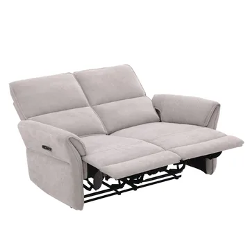Recliner-sohva Ravdal 2-istuttava sähköisellä mekanismilla - harmaa - Huonekalut - Sohva - Mekanismisohva - 2 istuttava mekanismisohva