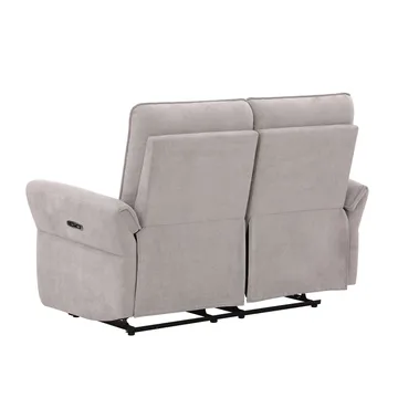 Recliner-sohva Ravdal 2-istuttava sähköisellä mekanismilla - harmaa - Huonekalut - Sohva - Mekanismisohva - 2 istuttava mekanismisohva