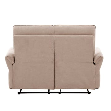Recliner-sohva Ravdal 2-istuttava sähköisellä mekanismilla - vaaleanruskea - Huonekalut - Sohva - Mekanismisohva - 2 istuttava mekanismisohva