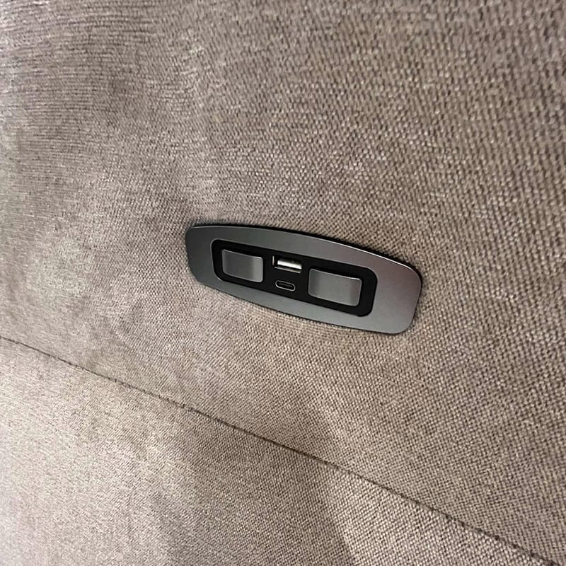 Recliner-sohva Ravdal 3-istuttava sähköisellä mekanismilla - harmaa - Huonekalut - Sohva - Mekanismisohva - 3 istuttava mekanismisohva