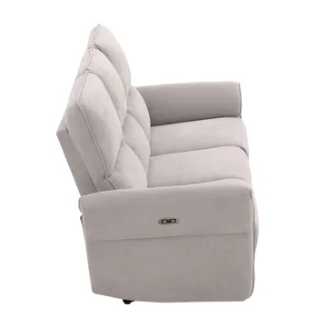 Recliner-sohva Ravdal 3-istuttava sähköisellä mekanismilla - harmaa - Huonekalut - Sohva - Mekanismisohva - 3 istuttava mekanismisohva