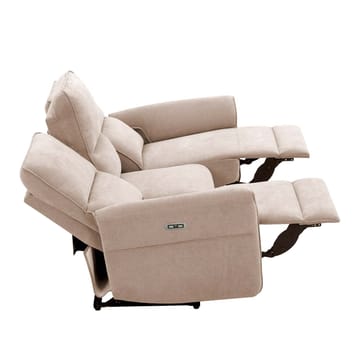 Recliner-sohva Ravdal 3-istuttava sähköisellä mekanismilla - vaaleanruskea - Huonekalut - Sohva - Mekanismisohva - 3 istuttava mekanismisohva