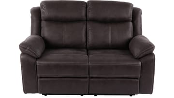 Recliner-sohva Rindal 2-istuttava manuaalinen - ruskeanharmaa - Huonekalut - Sohva - Mekanismisohva - 2 istuttava mekanismisohva