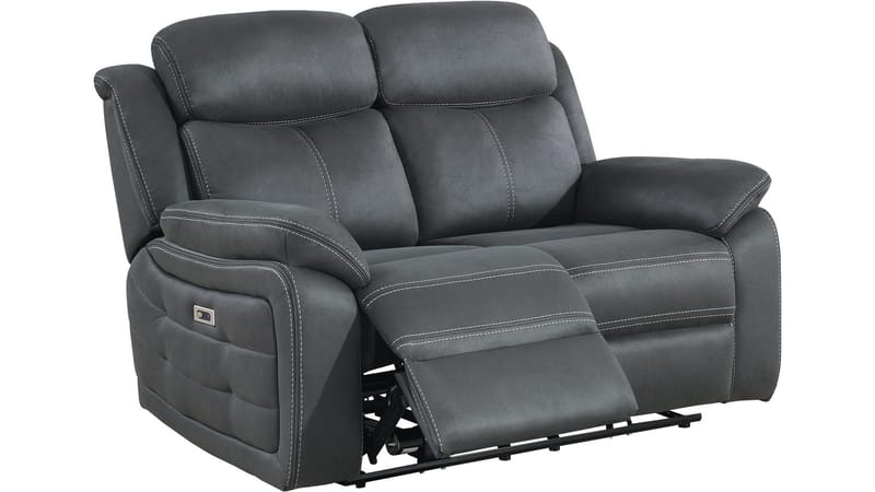 Recliner-sohva Rindal 2-istuttava sähköinen - harmaa - Huonekalut - Sohva - Mekanismisohva - 2 istuttava mekanismisohva