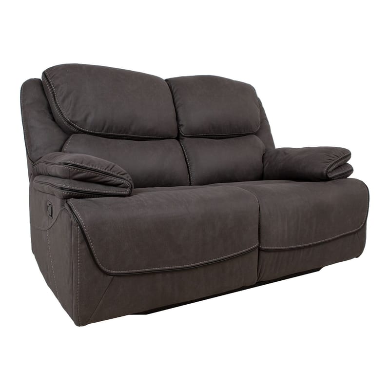 Recliner-sohva Sälmar 2-istuttava manuaalisella mekanismilla, harmaa