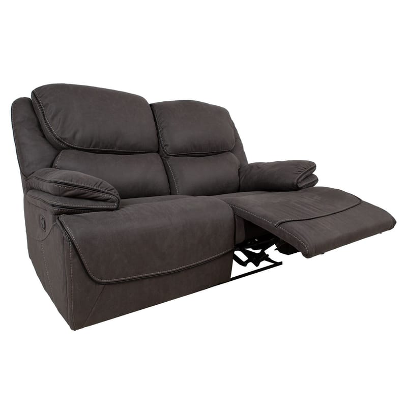 Recliner-sohva Sälmar 2-istuttava manuaalisella mekanismilla - harmaa - Huonekalut - Sohva - Mekanismisohva - 2 istuttava mekanismisohva