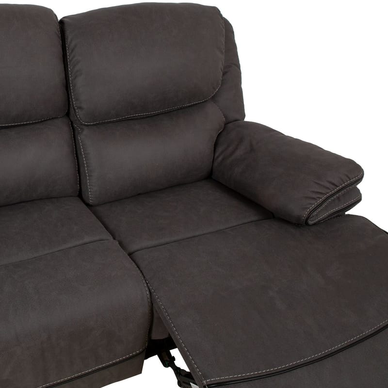 Recliner-sohva Sälmar 2-istuttava manuaalisella mekanismilla - harmaa - Huonekalut - Sohva - Mekanismisohva - 2 istuttava mekanismisohva