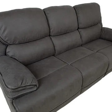 Recliner-sohva Sälmar 3-istuttava manuaalisella mekanismilla - harmaa - Huonekalut - Sohva - Mekanismisohva - 3 istuttava mekanismisohva