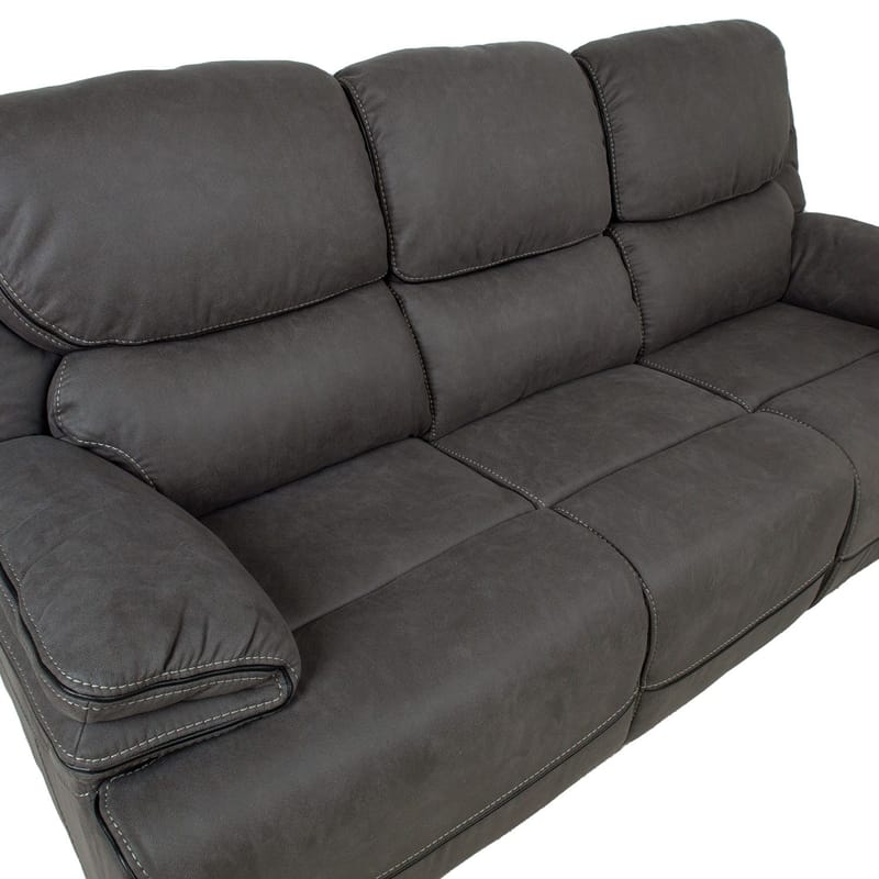 Recliner-sohva Sälmar 3-istuttava manuaalisella mekanismilla - harmaa - Huonekalut - Sohva - Mekanismisohva - 3 istuttava mekanismisohva