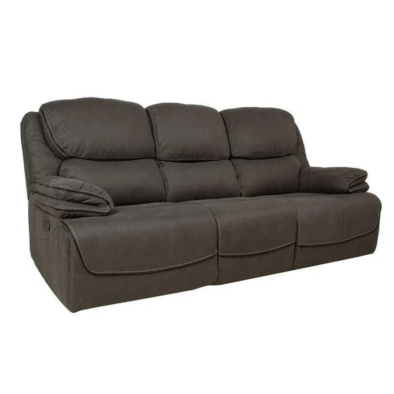 Recliner-sohva Sälmar 3-istuttava manuaalisella mekanismilla, harmaa
