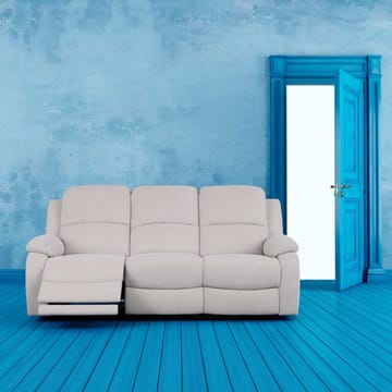 Recliner-sohva Tränor 3-istuttava sähköisellä mekanismilla - luonnonvalkoinen - Huonekalut - Sohva - Mekanismisohva - 3 istuttava mekanismisohva