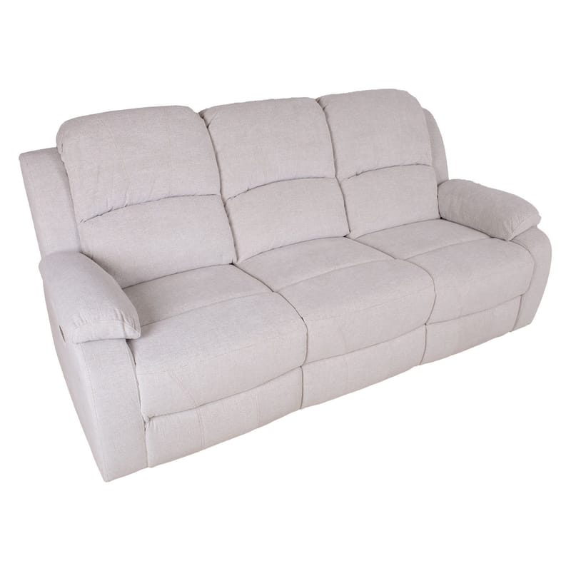 Recliner-sohva Tränor 3-istuttava sähköisellä mekanismilla - luonnonvalkoinen - Huonekalut - Sohva - Mekanismisohva - 3 istuttava mekanismisohva