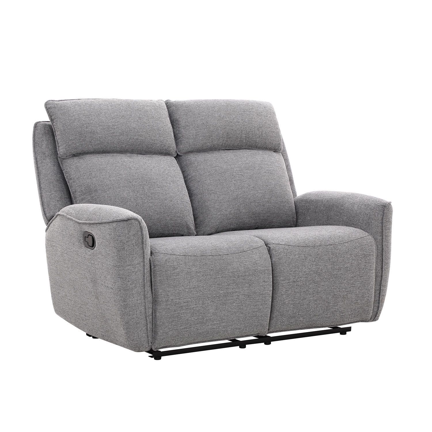 Recliner-sohva Östvik 2-istuttava manuaalisella mekanismilla - harmaa