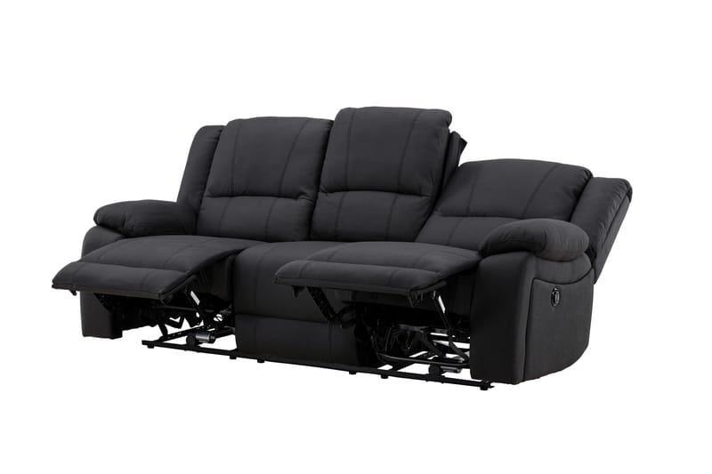 Reclinersoffa med hörn Comfort Living Black - Huonekalut - Sohva - Mekanismisohva