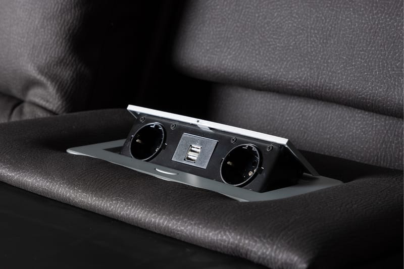 Reclinersoffa med hörn Comfort Living Black - Huonekalut - Sohva - Mekanismisohva