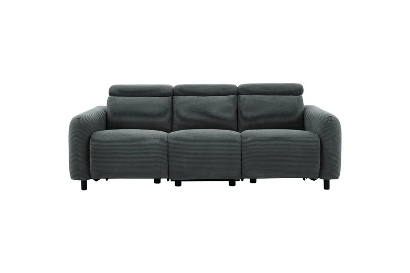 Skaane 3-istuttava suorakulmainen reclinersohva 229 cm kangasta, Harmaa