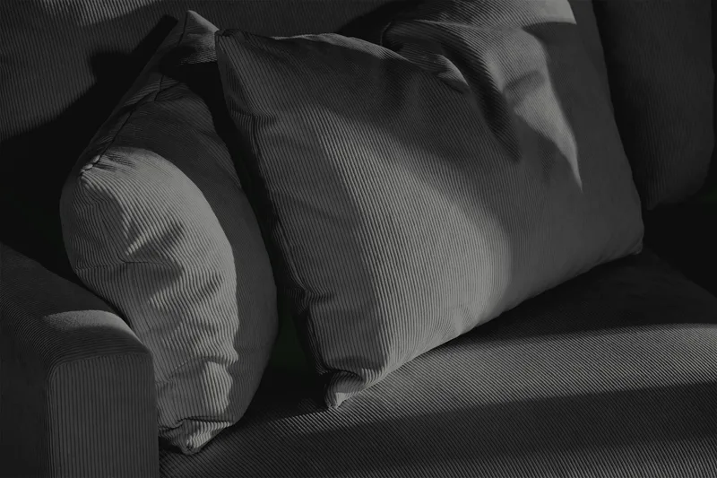 Menard 3-istuttava Manchester-sohva - Harmaa - Huonekalut - Sohva - 3:n istuttava sohva