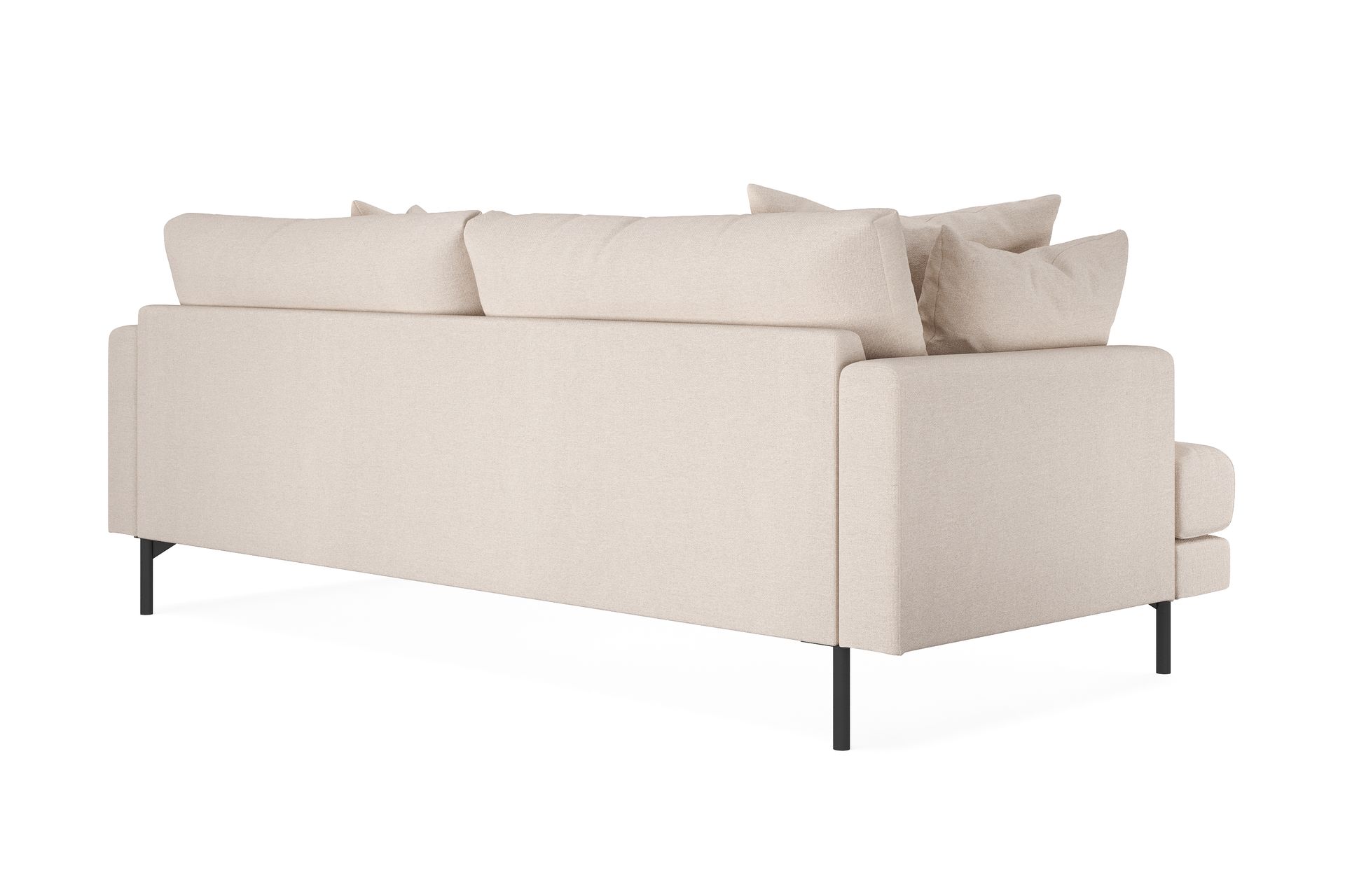 Menard 3-istuttava Syvä Kangassohva 225 cm leveä - Beige - Huonekalut - Sohva - 3:n istuttava sohva