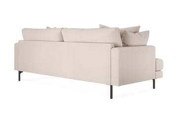 Menard 3-istuttava Syvä Kangassohva 225 cm leveä - Beige - Huonekalut - Sohva - 3:n istuttava sohva