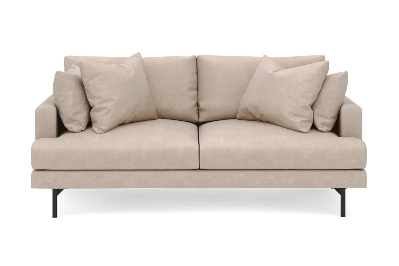 Menard 3-istuttava Syvä Kangassohva - Beige - Huonekalut - Sohva - 3:n istuttava sohva