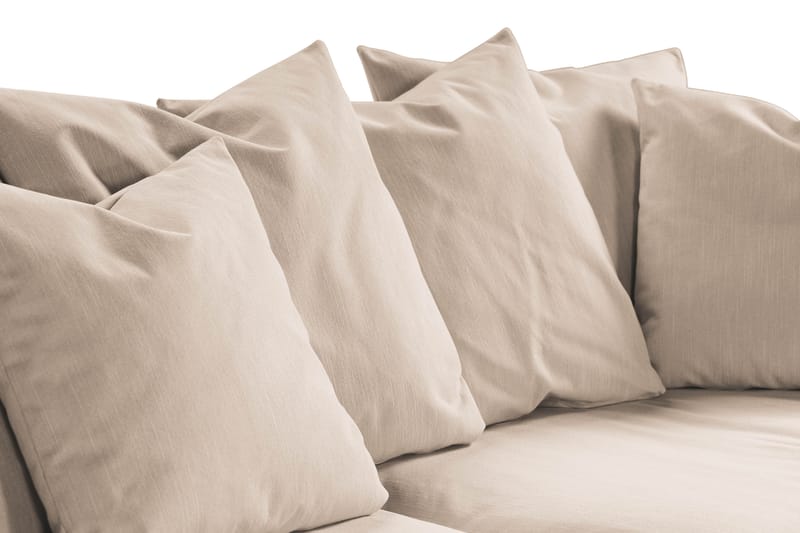 Menard 3-istuttava Syvä Kangassohva - Beige - Huonekalut - Sohva - 3:n istuttava sohva