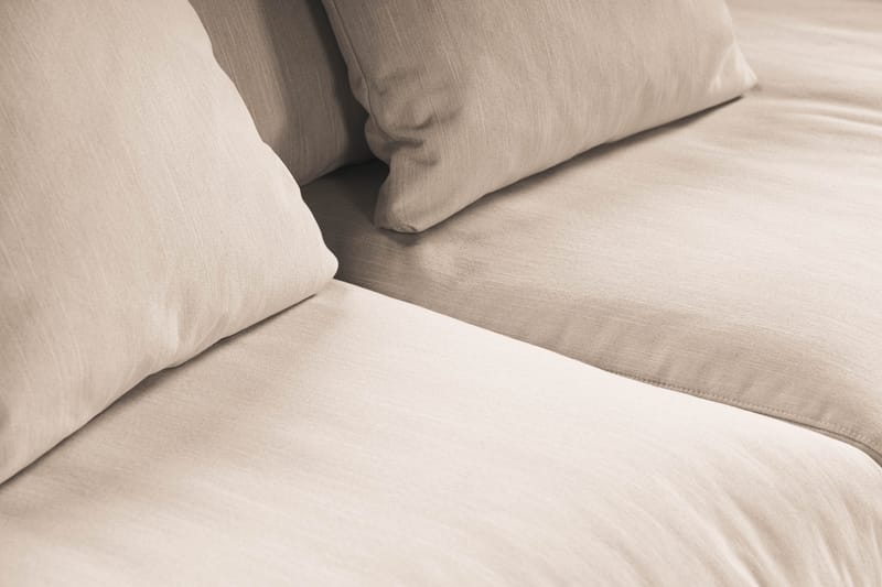 Menard 3-istuttava Syvä Kangassohva - Beige - Huonekalut - Sohva - 3:n istuttava sohva