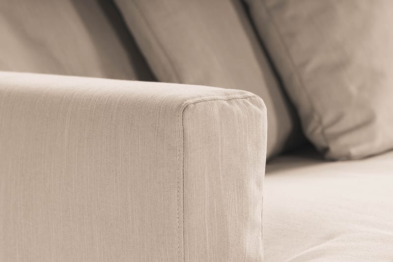 Menard 3-istuttava Syvä Kangassohva - Beige - Huonekalut - Sohva - 3:n istuttava sohva