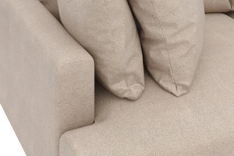 Menard 3-istuttava Syvä Kangassohva - Beige - Huonekalut - Sohva - 3:n istuttava sohva