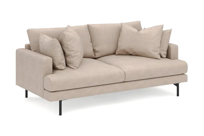 Menard 3-istuttava Syvä Kangassohva - Beige - Huonekalut - Sohva - 3:n istuttava sohva