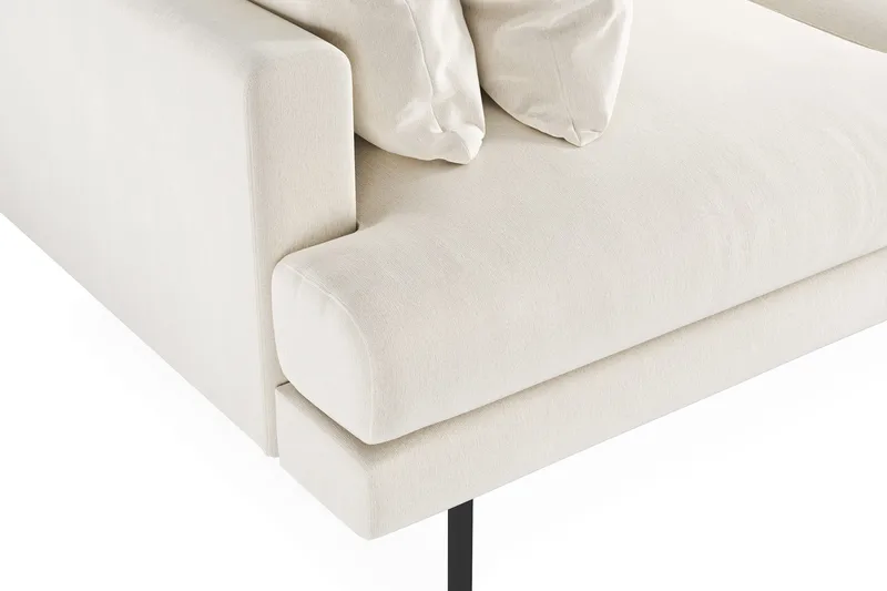 Menard 3-istuttava Syvä Kangassohva - Kermanvalkoinen - Huonekalut - Sohva - 3:n istuttava sohva