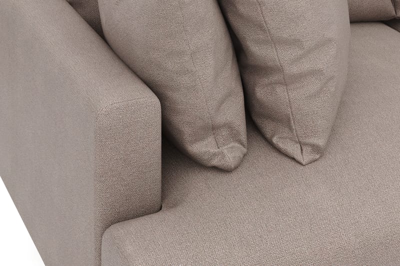 Menard 3-istuttava Syvä Kangassohva - Ruskea - Huonekalut - Sohva - 3:n istuttava sohva