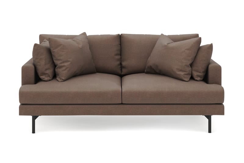 Menard 3-istuttava Syvä Kangassohva - Ruskea - Huonekalut - Sohva - 3:n istuttava sohva