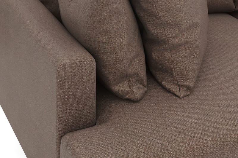 Menard 3-istuttava Syvä Kangassohva - Ruskea - Huonekalut - Sohva - 3:n istuttava sohva