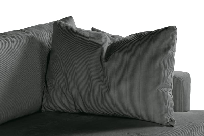 Menard 3-istuttava Syvä Manchester-sohva - Harmaa - Huonekalut - Sohva - 3:n istuttava sohva