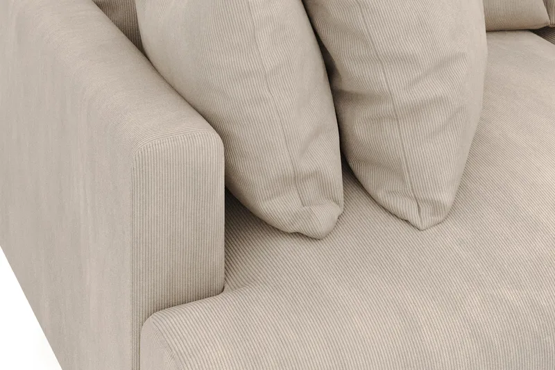 Menard 3-istuttava Syvä Manchestersohva - Greige - Huonekalut - Sohva - 3:n istuttava sohva