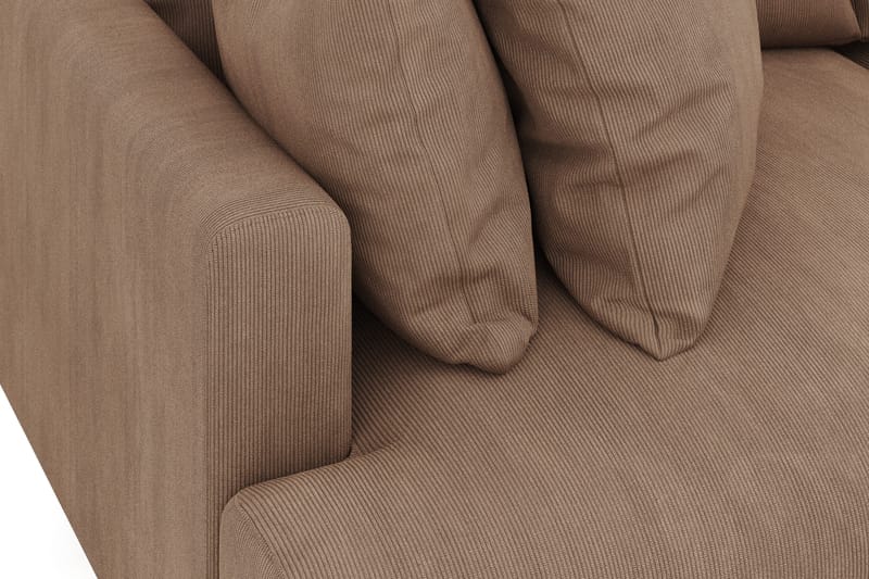 Menard 3-istuttava Syvä Manchestersohva - Ruskea - Huonekalut - Sohva - 3:n istuttava sohva