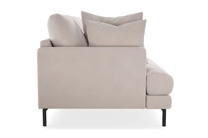 Menard 3-istuttava Syvä Samettisohva - Beige - Huonekalut - Sohva - 3:n istuttava sohva