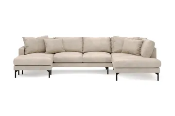 Menard 4-istuttava Oikeakätinen U-muotoinen Sohva Divaanilla ja Divaaniosalla Manchesterista