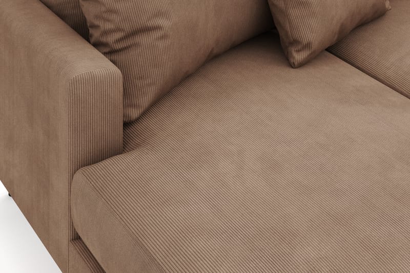 Menard 4-istuttava Oikeakätinen U-muotoinen Sohva Divaanilla ja Divaaniosalla Manchesterista - Ruskea - Huonekalut - Sohva - Divaanisohva