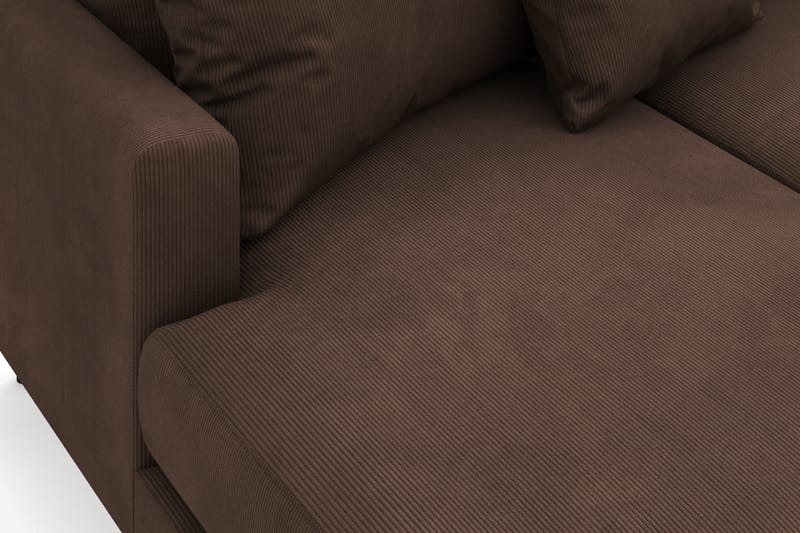 Menard 4-istuttava Oikeakätinen U-muotoinen Sohva Divaanilla ja Divaaniosalla Manchesterista - Ruskea - Huonekalut - Sohva - Divaanisohva