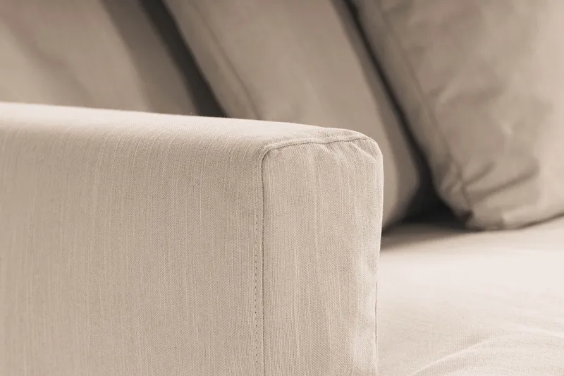 Menard 4-istuttava Syvä Kangassohva - Beige - Huonekalut - Sohva - 4:n istuttava sohva