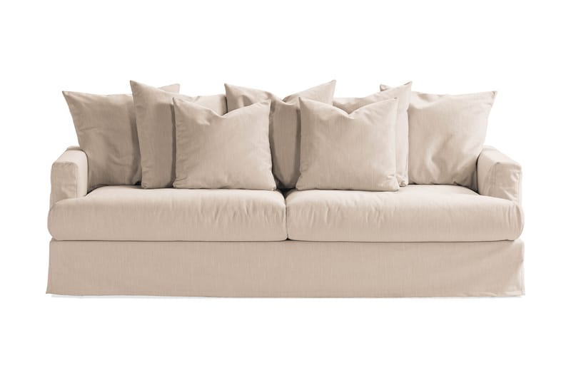 Menard 4-istuttava Syvä Kangassohva - Beige - Huonekalut - Sohva - 4:n istuttava sohva