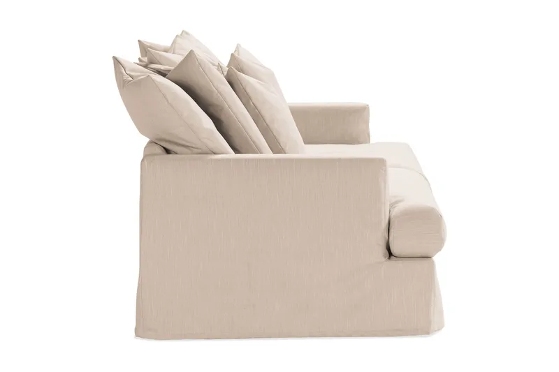 Menard 4-istuttava Syvä Kangassohva - Beige - Huonekalut - Sohva - 4:n istuttava sohva