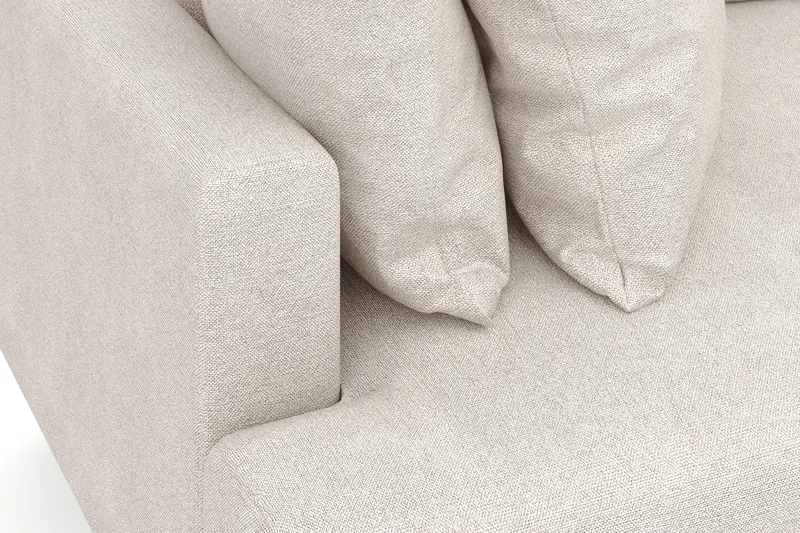 Menard 4-istuttava Syvä Kangassohva - Beige - Huonekalut - Sohva - 4:n istuttava sohva