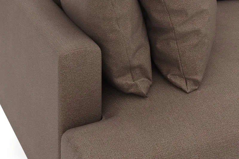 Menard 4-istuttava Syvä Kangassohva - Ruskea - Huonekalut - Sohva - 4:n istuttava sohva